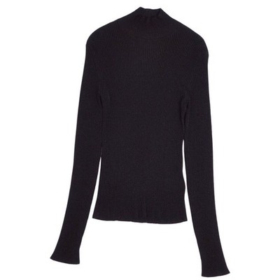 Hermes knit 23AW high neck sweater rayon top women 34 (equivalent to Used MOLO-0