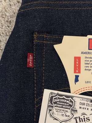 Vintage Levis 505 1970s Jeans Deadstock NOS Dark Wash Mens | eBay