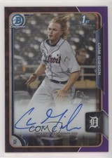 2015 Bowman Draft Chrome Pick Purple Refractor /250 Cam Gibson #BCA-CG Auto 1og