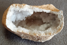 Bergkristall Druse, Geode, Druse, 450 Gramm, Mineralien, Kristalle