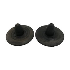 2x genuine BMW E30 rubber buffer pads for rear axle spring seats, part...