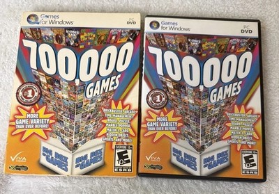 700,000 Games For Windows PC DVD Sleeve Brickbuster Arcade Puzzle Marble Hidden