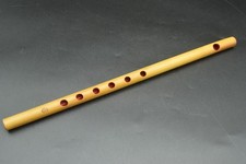 Japanische Vintage Shinobue Bambus seitlich geblasene Fl&ouml;te Instrument...