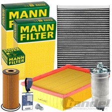 MANN FILTERSET INSPEKTIONSPAKET für 1.9+2.0 TDI VW PASSAT 3B SKODA SUPERB 00-05