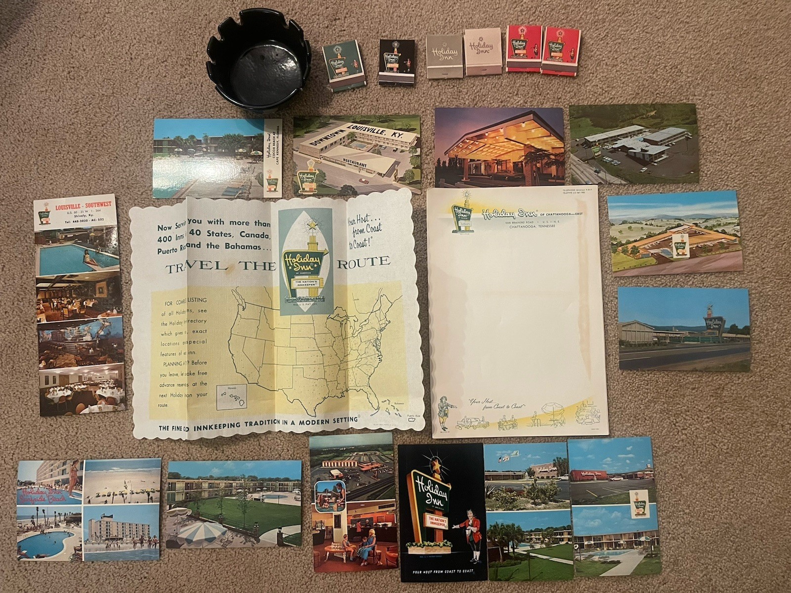 Vintage holiday inn memorabilia collection 1960’s
