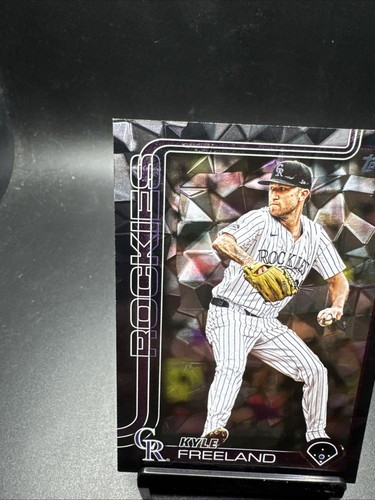 2025 Topps Série 2 Kyle Freeland Diamanté Noir 05/10 Ssp - Photo 2/6
