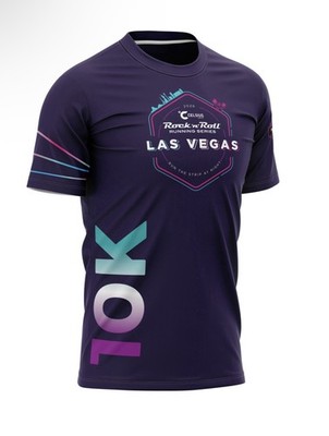 Celcius Rock N  Roll Las Vegas 10k Participant Shirt NEW