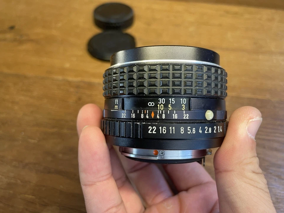 *Casi Como Nuevo ++* Lente Estándar Pentax SMC PENTAX 50mm F/1.4 Montaje PK K de Japón Foto 2 de 4