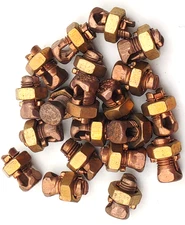 Lot of 20 Penn Union S-6 Copper Split Bolt Connectors #6 AWG Wire