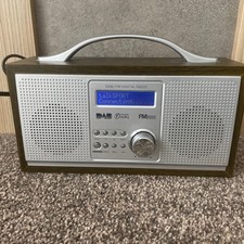 Wooden Retro DAB / FM Digital Radio Dual Power Model 583-151 Retro  Radio RED