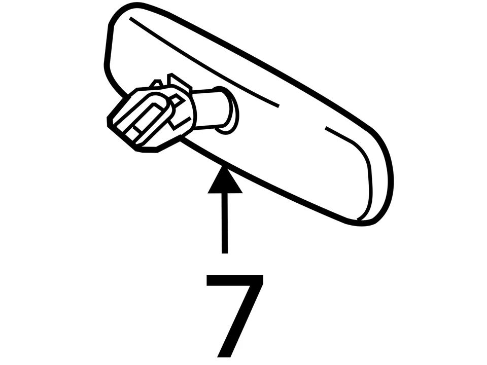 Espejo retrovisor sin atenuación automática se adapta a 09-18 370Z 1825217 Foto 4 de 4