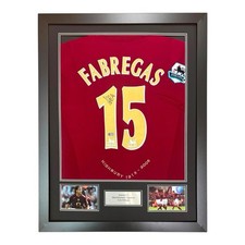 Cesc Fabregas Signed Shirt Framed ACG Arsenal 05/06 Home JERSEY Display