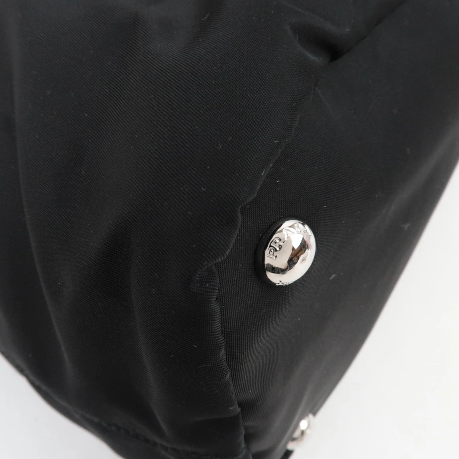 PRADA 2Way Handbag Nylon Leather Black 1BG696 Authentic thumbnail 8