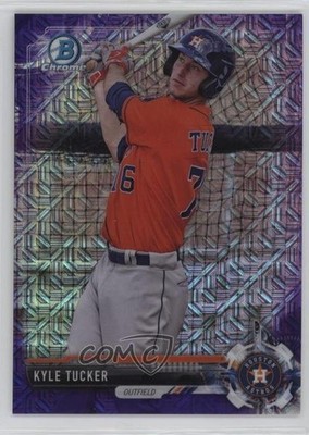 2017 Bowman Chrome Prospects Mega Box Purple Refractor 6/250 Kyle Tucker 2l4