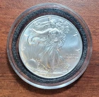 2021 American Silver Eagle 1 Oz. .999 Silver Bullion Coin UNC BU in Capsule