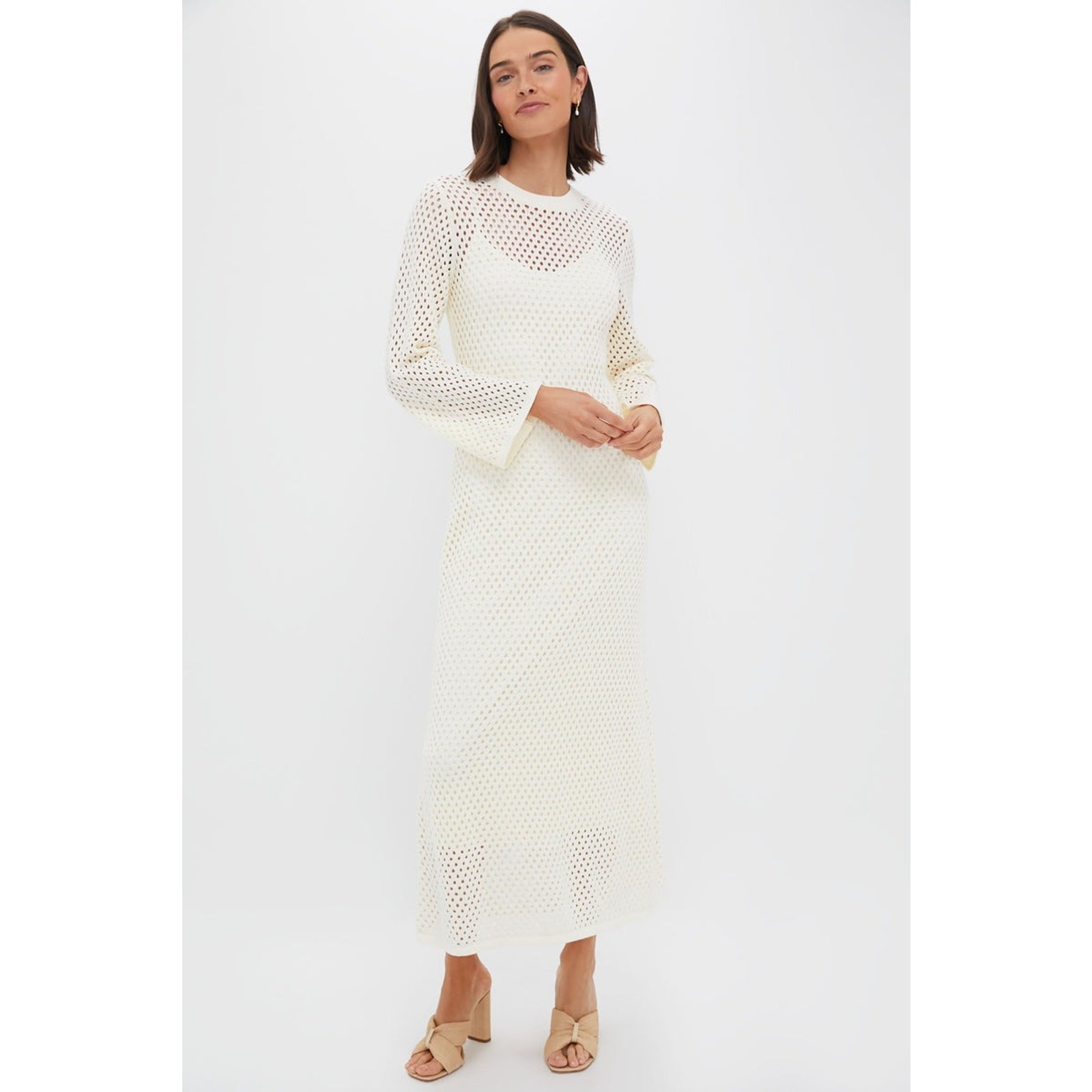 HYACINTH HOUSE Cream Knit Amanyara Maxi Dress Size XL NWT Retail $178 Tuckernuck