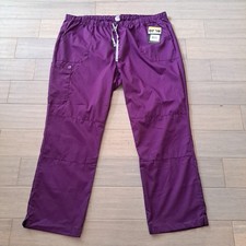 Wonder Work Everyday Durable Durable Stretch Comfort Eggplant Scrub Pants Sz 3XL