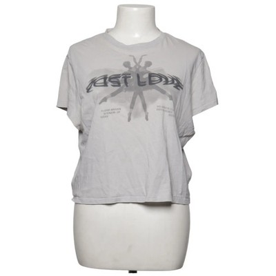 Divided by H&M, T-shirt, Größe: XL, Grau, Baumwolle, Print, Damen #1mL