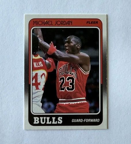 Fleer 1988 Michael Jordan Base #17/132 Chicago Bulls Basketball NBA