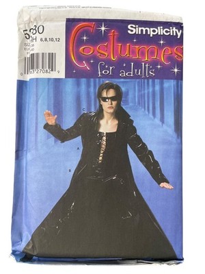 Simplicity 5380 Costume Sewing Pattern Sizes 6-12  Matrix Trinity Duster UNCUT