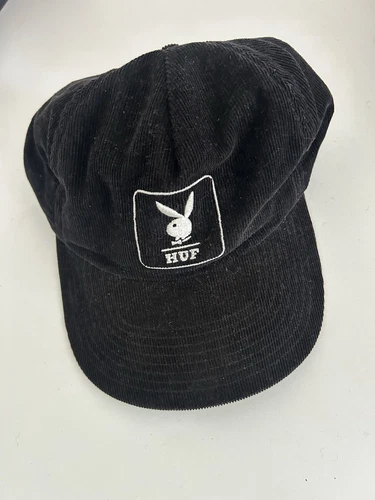 RARE CASQUETTE HUF X PLAYBOY CHAPEAU VELOURS CÔTELÉ PALACE Suprême VNDS