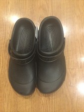 Bistro Black Crocs Clogs Slip Resistant Restaurant Shoes Adult - Size 12