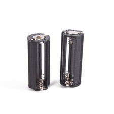 3-AAA Battery Holder Plastic Box Cylindrical Case For Flashlight Round Circular