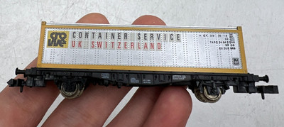 Fleischmann Piccolo N Scale Crowe UK Switzerland Container Service Train Car