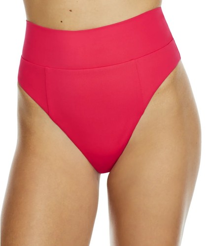 Becca CHERRY Color Code High-Waist Bikini Swim Bottom, US Small
