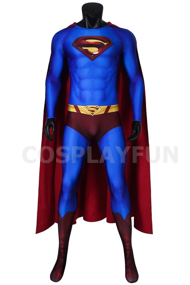 Disfraz de Superman Returns Disfraz Disfraz Disfraz Clark Kent Impreso en 3D para Hombre Conjunto Foto 2 de 4