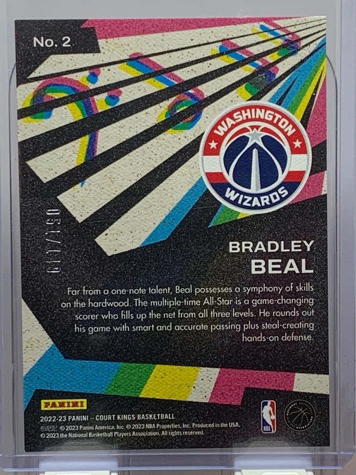 2022-23 Panini Court Kings Maestros Ruby /149 Bradley Beal #2 - Image 2 of 2