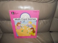Math Card Games Grades 1 - 8 Elementary Middle School Teacher Resources Book