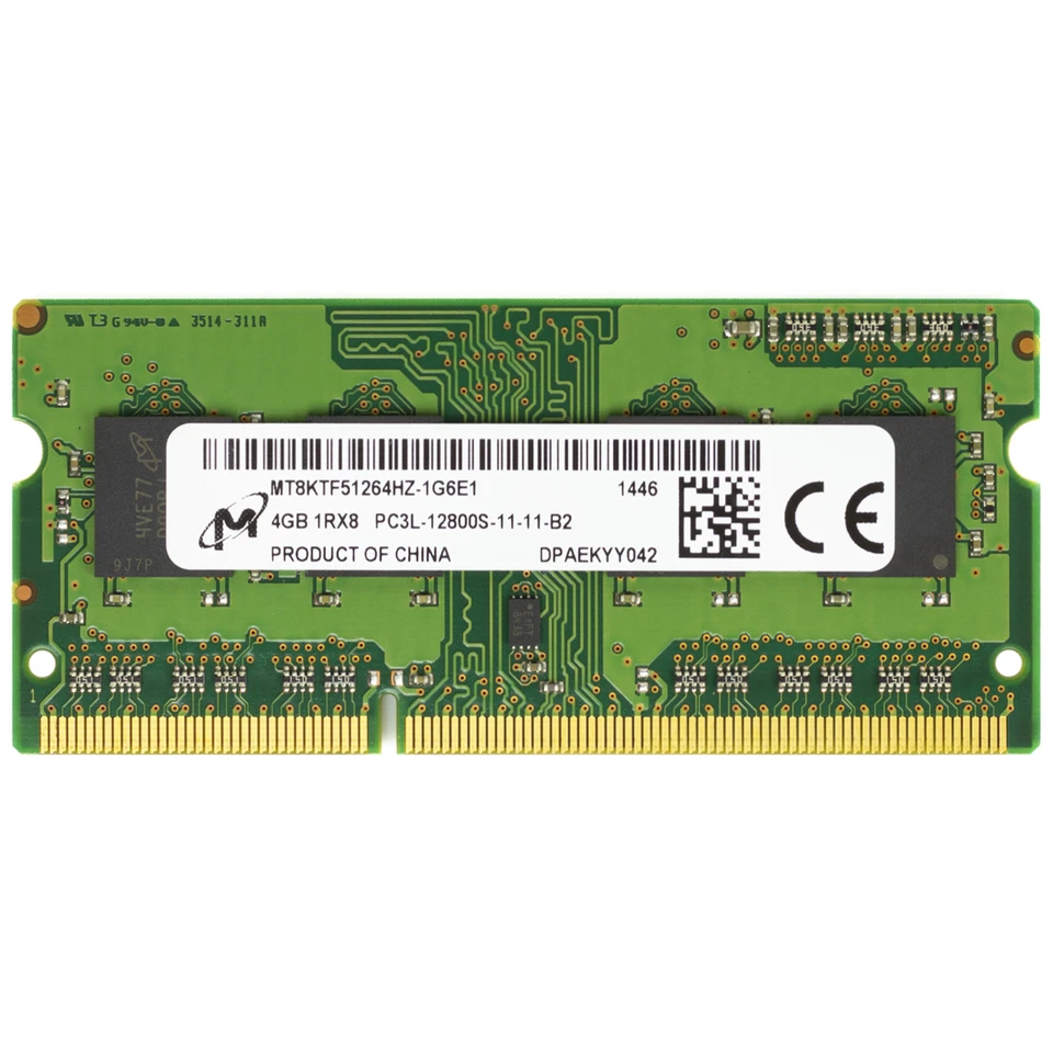 Micron 4GB PC3L-12800S Supermicro MEM-DR340L-CL01-SO16 Equivalent Memory RAM 1x - Image 2 of 3