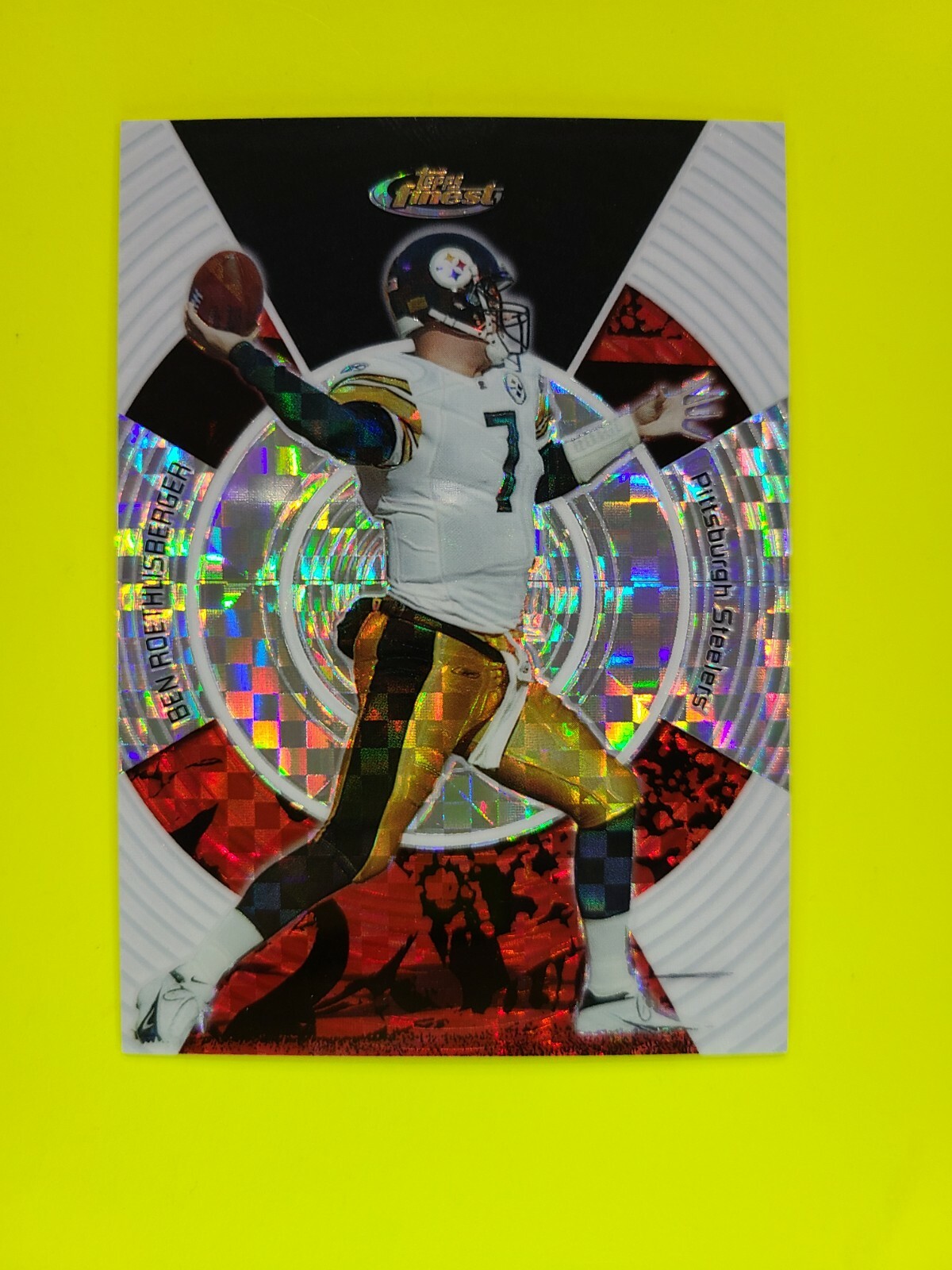 2005 Topps Finest X-Fractor #108 Ben Roethlisberger #d 106/250 📈🏈🔥