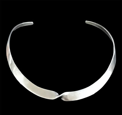 Mexiko signiertes Gregorio kühn Sterlingsilber gedrehtes Halsband