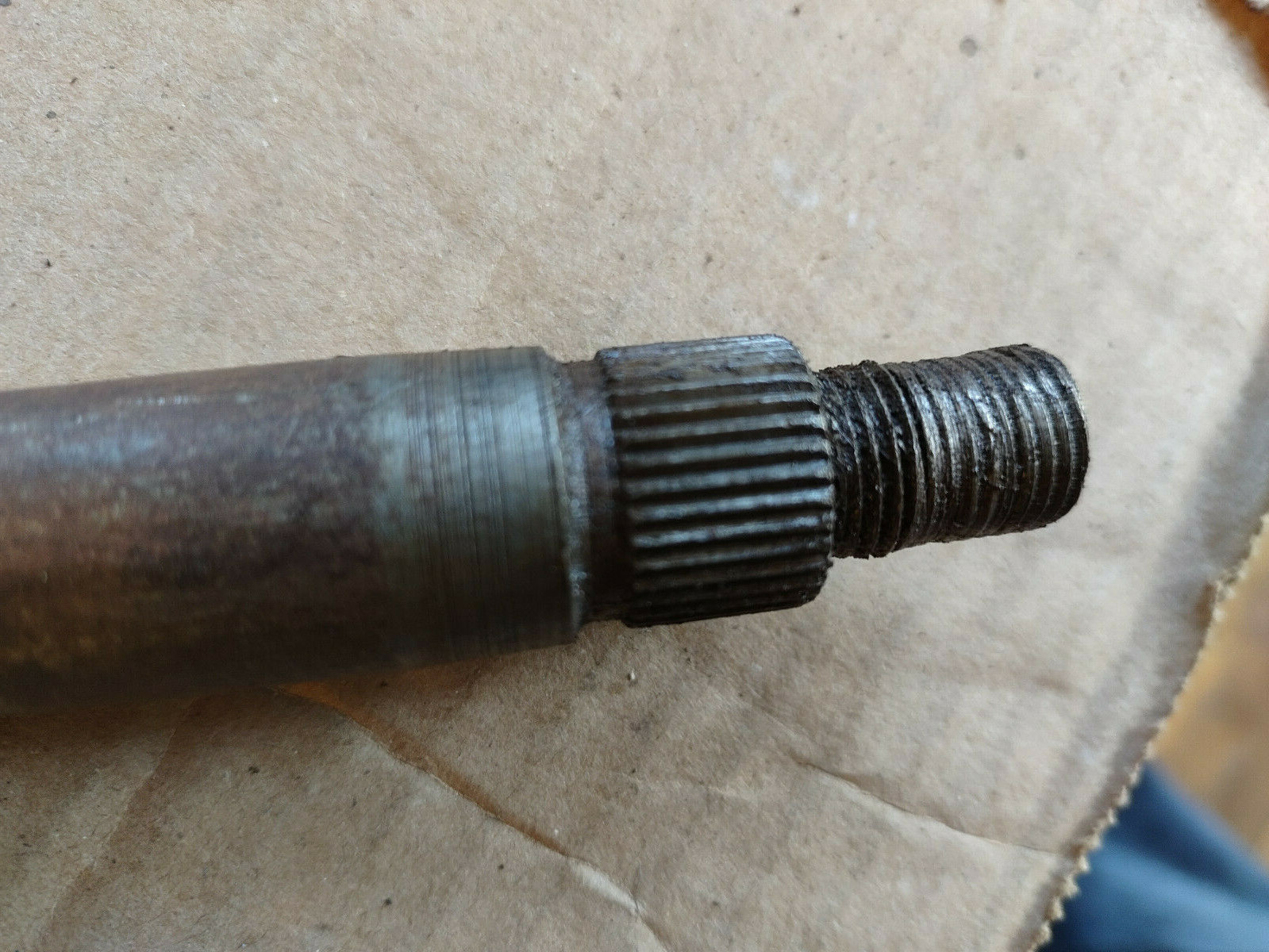 55 56 1955 1956 Chevy car manual steering box sector w/ shaft 57 1957