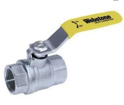 Webstone 3/4'' Threaded  Valve 4080W Lead Free Port Mille Plated Brass Ball ( 7 )