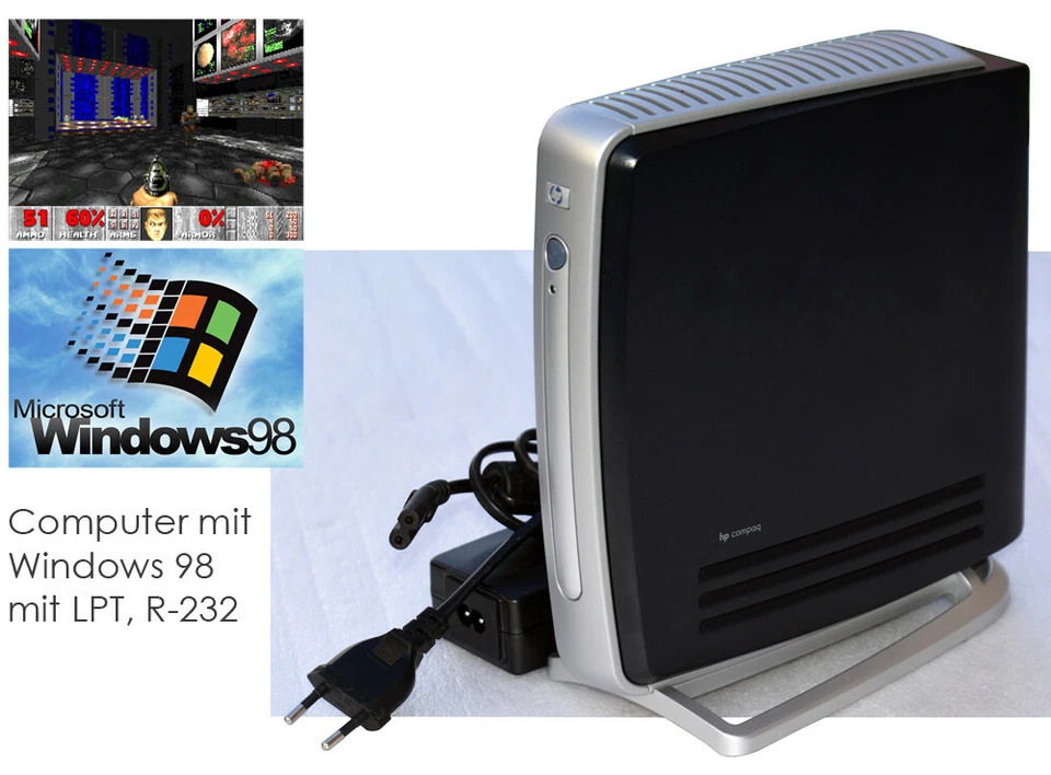 COMPUTER T5520 WINDOWS 98 FÜR OLD SCHOOL GAMES SPIELE RS-232 LPT PARALLEL TC27 - Bild 2 von 4