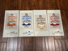 4 x Vintage 1985 Quaker Oats Fruit & Cream Oatmeal Box Art Packaging Mock-Ups