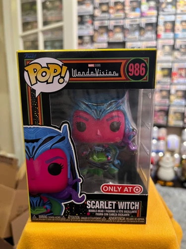 Funko Pop! Scarlet Witch #986 Blacklight WandaVision Marvel Target Exclusive