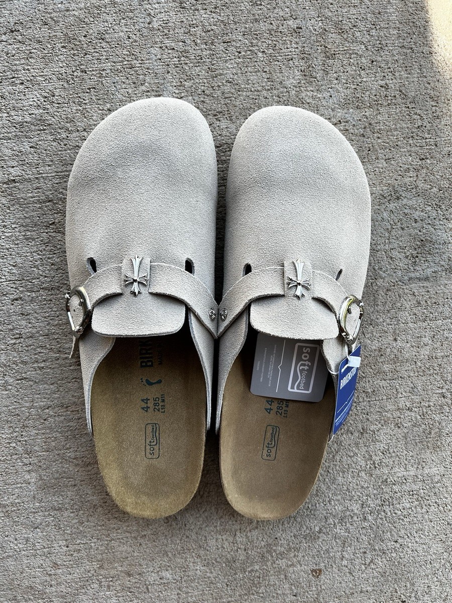 Chrome Hearts x Birkenstock Men's Sandals – Black & Gray, US Chrome Hearts x Birkenstock Men's Sandals – Black & Gray, US