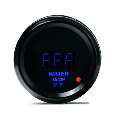 2'' 52mm Car Universal Water Temperature Gauge Digital Blue LED Switchable   &  