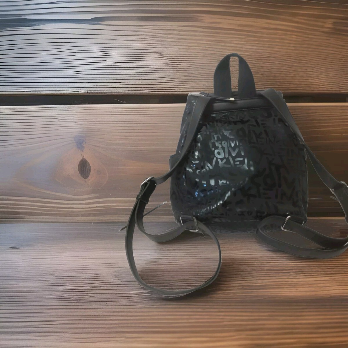 ?  NWT Calvin Klein Saddie Black Backpack Round Backpack | Calvin Klein main image 3