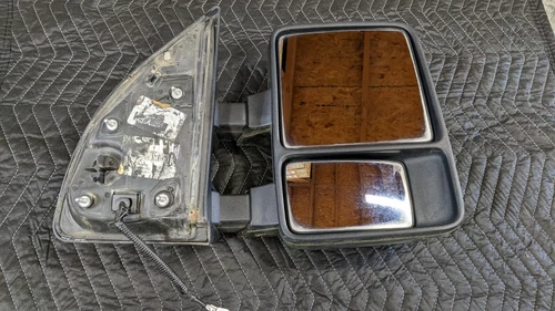 2011-2012 OEM Ford Super Duty Black Manual Tow Passenger Side View Mirror