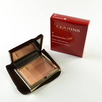 Clarins Mineral Powder Compact Bronzing Duo #01 Light - Full Size 10 g / 0.25 Oz