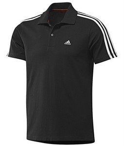 adidas 3 stripe polo