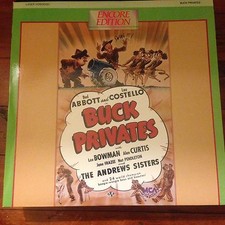 ABBOT and COSTELLO in BUCK PRIVATES on LASERDISC LD Andrews Sisters Comedy