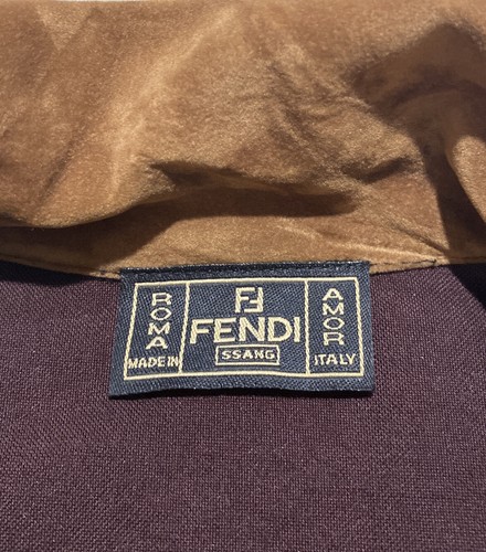 FENDI ROMA AMOR WOMENS Light Suede Microsuede Jacket - Picture 2 of 5