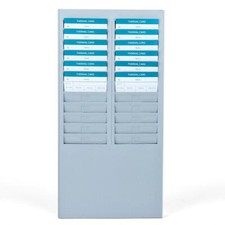 Time Card Rack 25 Pocket Slots Wall Mounted Holder Compatible with 7" inch Cards