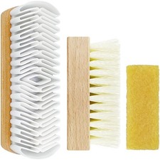 3Pcs Suede Shoe Brush and Eraser Suede Nubuck Cleaning Brush for Shoes 3Pcs Kit